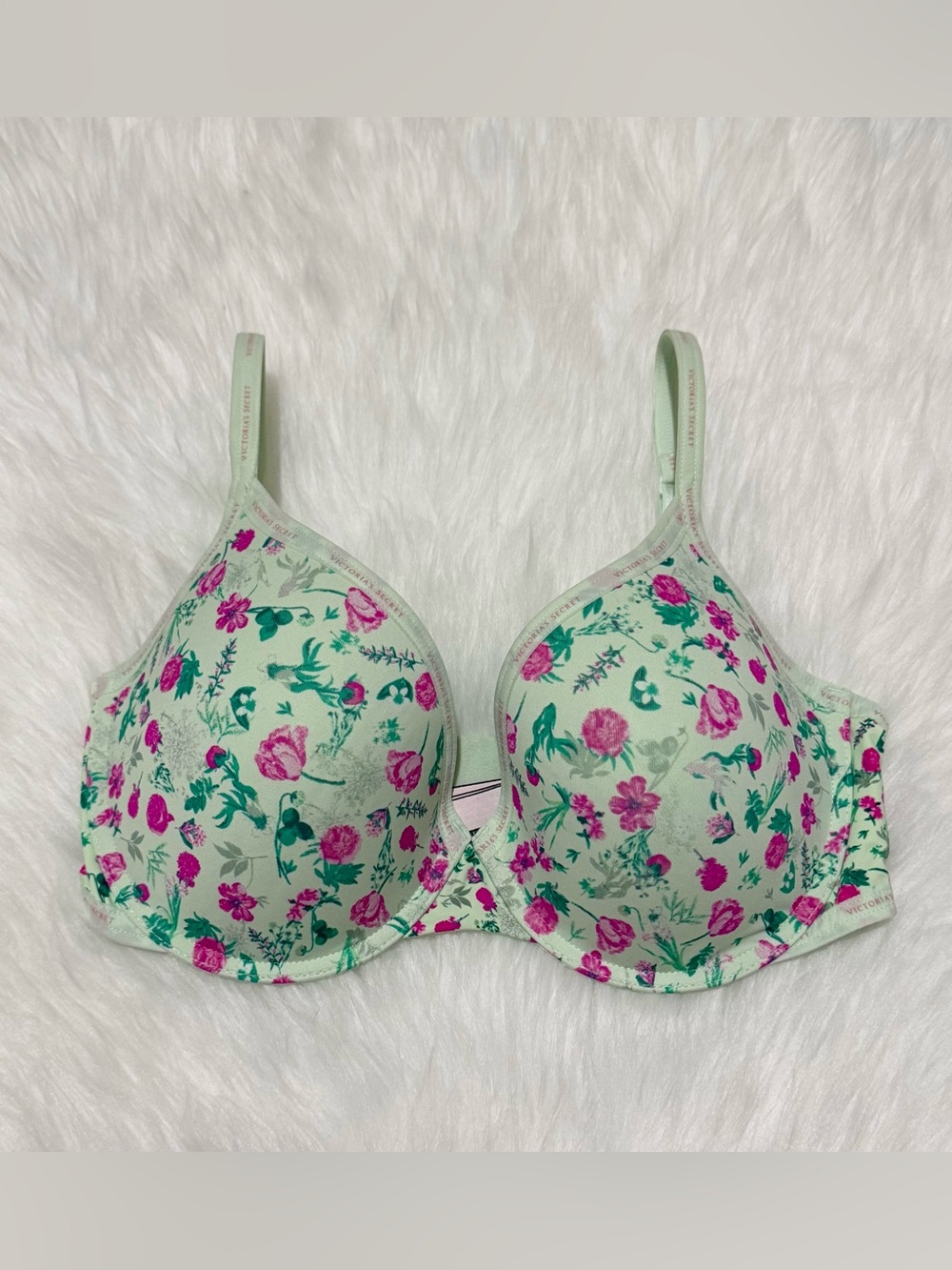 Victoria’s Secret Lightly Lined Demi Cup Floral Bra Women Size 36D NWOT